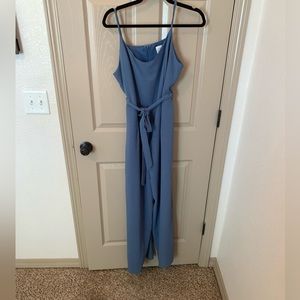 Blue Jumpsuit with tie